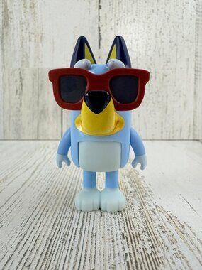 Bluey Heeler with Sunglasses Car Figure Main Character Dog NEW